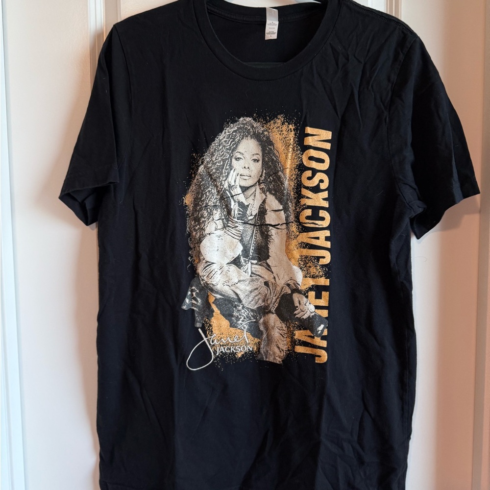 Janet Jackson Black Graphic Tee